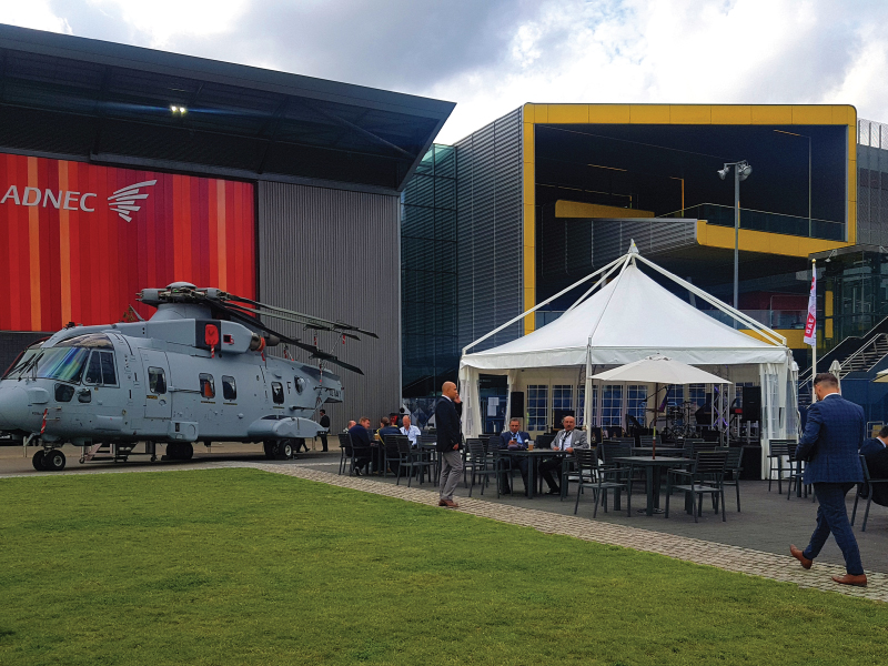 Our professional marquees at the DSEI Show in London. — English